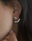 Crystal Crown Ear Jacket