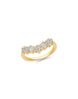 Crystal Tiara Baguette Ring