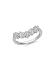 Crystal Tiara Baguette Ring