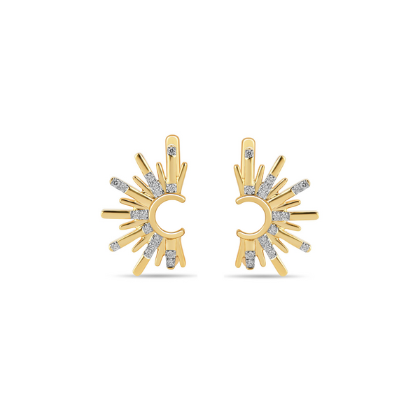 【just LoveR.】23FW★ Prism Earrings Forever Facets Initial Letter 