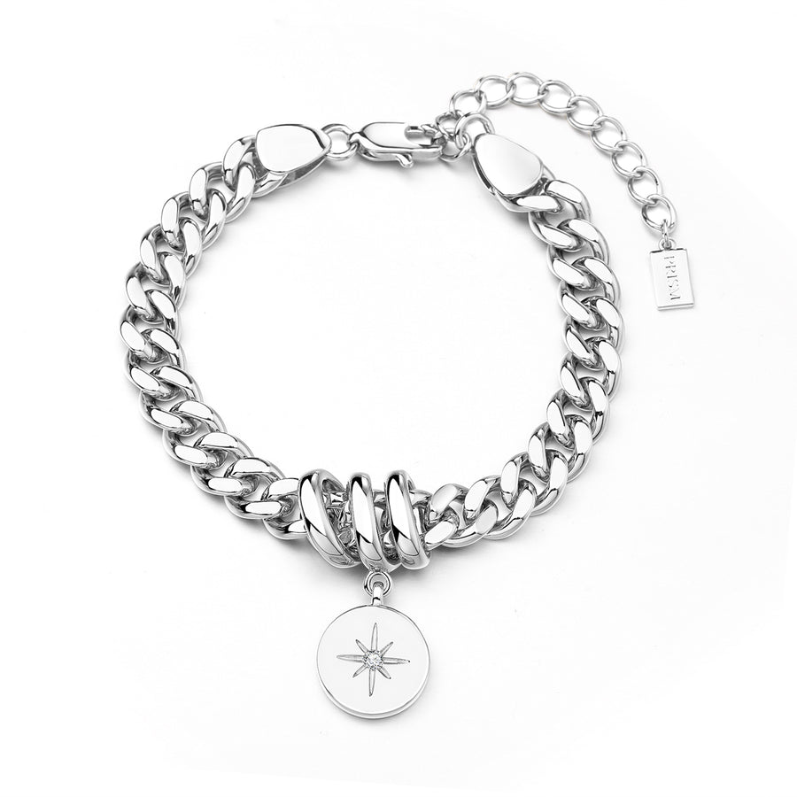 Guardian Chain Bracelet with Removable Charm