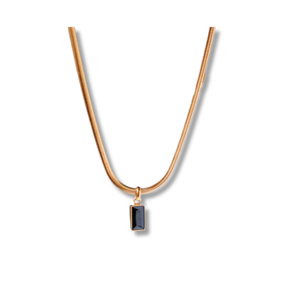 Lucky Girl Pendant Necklace Black PRISM Lifestyle Co.