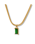 Lucky Girl Pendant Necklace Green