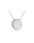 Celestial Moon Disc Necklace